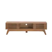 Design Square Camille Wooden Lowline Entertainment Unit TV Stand 150cm - Oak