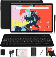 Tablet 10.1" Octa-Core Android 11 Tablet, 64GB Black