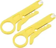 uxcell Mini Wire Stripper Punch Down Cutter for Network Wire Cable, RJ45 Cat5 Data Cable, Telephone Cable and Computer UTP Cable 2pcs