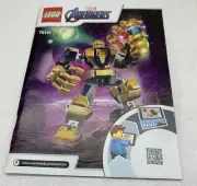Lego Marvel Avengers Manual For Set 76141 Thanos Mech NO BRICKS