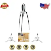 Modern Manual Citrus Juicer in Polished Aluminum - Sophisticated Kitchen Flair