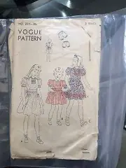 VOGUE 2211 Sew Pattern 8 years VINTAGE