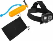 NEW Platinum Explore Accessory Kit for GoPro 8 7 6 5 4 Floating head strap pouch