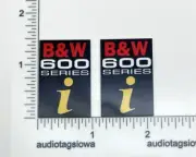 B&W Series 600 Speaker Badges - Bowers Wilkins Aluminum 610