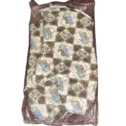 Vintage Oven Mitt Set Potholders Retro Patchwork Floral Silver Sealed 1960s NEW