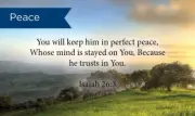 Pass Along Scripture Cards, Peace, Isaiah 26:3, Pack 25