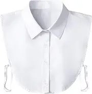 [Kalkehay] Detachable Dickey Collar Blouse - Half Shirts False Peter Pan Collar for Women Favors