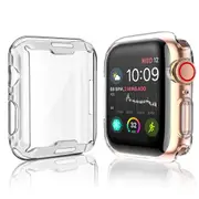 ZUSLAB Apple Watch 9 41mm Case, Protective Soft Slim Cover with Build-in Screen Protector for Series 9 - Clear