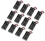 DOITOOL 12pcs 2 Battery Case 2 X 1.5v Aa Battery Holder Battery Case Battery Holder