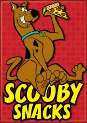 SCOOBY DOO SCOOBY SNACKS ATA BOY MAGNET 2.5” X 3.5” NEW