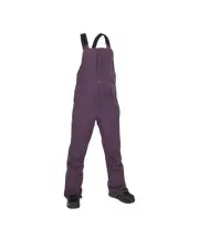 Volcom Swift Bib Overall Women's Snow Pants, Blackberry, Medium