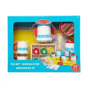 Melissa & Doug Wooden Steep & Serve Tea Set Kids/Childrens Interactive Toy 3y+