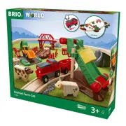 30pc Brio Animal Farm Set Kids/Childrens Interactive Pretend Play Toy 3y+