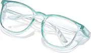 Safety Glasses for Women Anti Fog, Stylish Safety Goggles Nurse Protective Eyewear Uvex Anti-Dust Blue Light Filter