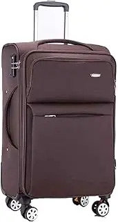[WRhexande] Suitcase Soft-Sided Suitcase Password Trolley Case with Universal Wheels Strong and Durable Suitable for Travel Moving and Storage Luggage