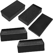 Veemoon 4pcs Heavy Duty Furniture Risers Adjustable Bed Frame Elevators for Sofas Tables Appliances Easy Installation Compatibility Enhanced Stability Height