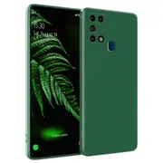 MCC For Samsung Galaxy A21s Soft Liquid Silicone Shockproof Case Cover A217 [Dark Green]