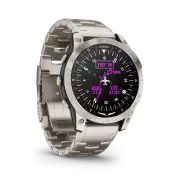 Garmin D2 Mach 1, Titanium Band, GPS Aviation Smartwatch (010-02582-50)