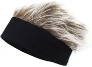 [Saisifen] Men's Brimless Hat Beanie with Fake Hair Melon Hat Street Boy Hip-hop Style