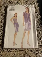VOGUE #9851 - LADIES EVENING - COCKTAIL JACKET - SKIRT & TOP PATTERN 14-16-18