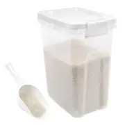 Tight-Lock Rice Container 15 Lbs - Airtight Flour Container with Scoop - Food...