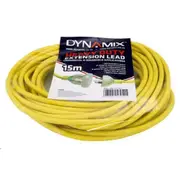 Dynamix PEXT-HD15 15m Heavy Duty Power Extension Lead Supplied in Retail Packaging. [PEXT-HD15]