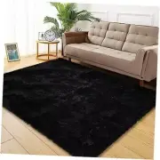 9x12 Extra Large Area Rugs for Living Room,Super Soft Fluffy 9x12 Feet Black