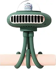Portable Stroller Fan - Baby Fan for Stroller | 4 Speed Adjustable Octopus Fan with Foldable Tripod | USB Rechargeable Baby Stroller Fan Low Noise Summer Fan for Car Seats 2000mAh