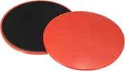 uxcell Core Sliders for Working Out 6.9", 2 Packs Dual Sided Exercise Sliders Fitness Workout Discs Strength Slides Gliding Discs for Gym Carpet Hardwood Floor, Red