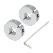 Single Split Shaft Collar Set for 13mm Shaft, One-Piece 30mm OD, 10mm Th (2pcs)
