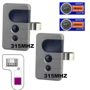 2X Sears Craftsman 139.53753 3 Button Garage Door Opener Remote Control 315mhz