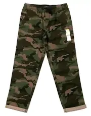 Wonder Nation Kid Tough Pull-on Draw String Pants Camo NEW