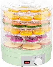 Cobuy 5 Layers Food Dehydrator Machine,Temperature Control & High-Heat Circulation, 5-Layers Electric Food Dryer for jerky meat fruit vegetable Pet Treats - Green