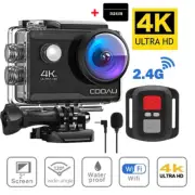 COOAU Action Camera 4K 2'' Sports WiFi 20MP 40m Underwater Camera W/32G Card