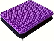 TOMVAES Seat Cushion,Gel Cushion,Relieve Fatigue,Double-Sided Honeycomb Design Breathable,Durable,Ergonomic Pressure Relief for Office Car Wheelchair