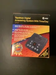 Vintage AT&T 1717 Tapeless Digital Telephone Answering System Time Day Clock