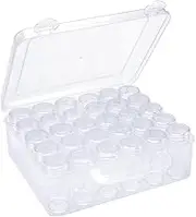 IOOLEEM 30 Slots Diamond Painting Storage Containers, Plastic Bead Organizer Box, Organizer Container Storage Box, Dividers for bead arts and crafts.