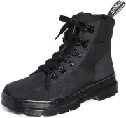 Dr. Martens Women's Combs W 6 Tie Boot Fashion 7, Black/Black