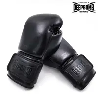 在飛比找momo購物網優惠-【DEEPBOMB】黑潮系列拳套-黑色12-16oz(拳套 