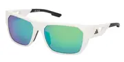 Adidas SP0102 21Q Men's Sunglasses White Size 57