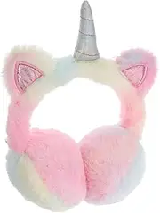 [HORIALENCE] Warm Plush Earmuffs for Winter Cute Unicorn Ear Warmers for Women Adjustable Ear Protection for Outdoor Activities Lightweight and Portable Winter Accessory