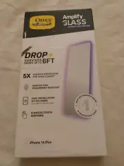 Amplify Glass Screen Protector,5X Scratch Smudge Proof, Otter Box iPhone 14 Plus