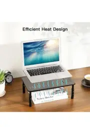 Monitor Stand Computer Desk Riser - Adjustable Height - for Laptop, Printers