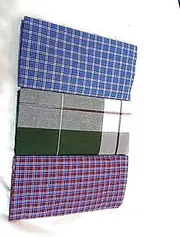 [Cotton Colors] SANGU MARK Men's Cotton Lungies - Pack of 3 (Multicolour, Free Size)_ATBA77, Multicolour, Cotton