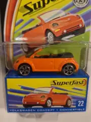 2004 Matchbox Superfast #22 Volkswagen Concept 1 Convertible Orange VHTF