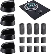 Control Knob - Black Control Knob | Easy Kitchen Repairs Cooker Knobs Replacement | Stove Top Control Knobs for Cookers, Ovens, and Stove Switches