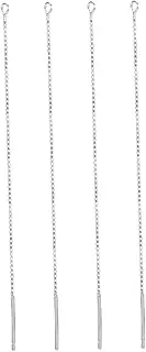 [VANZACK] 2Pairs Silver Earring Threaders DIY Handmade Accessories for Parties Banquets Everyday Wear Hypoallergenic Ear Threads for Comfortable Fashion Statement