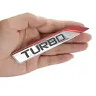 2x Car 3D Metal Turbo Logo Emblem Badge Stickers Trunk Bumper Decal Accessories