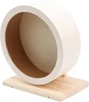 GREENADSCAPE Non Run Disc Pet Wheel Hamster Silent Wheel Gerbil Hamster Toy Hamsters Pot Storm Wheel Chinchilla Wheel Large Hamster Wheel Hamster Run Disc Pets Exercise Wheel Bamboo