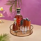 Turntable Tray Rotating Spice Rack Organizer for Dining Room Desktop Kitchen
